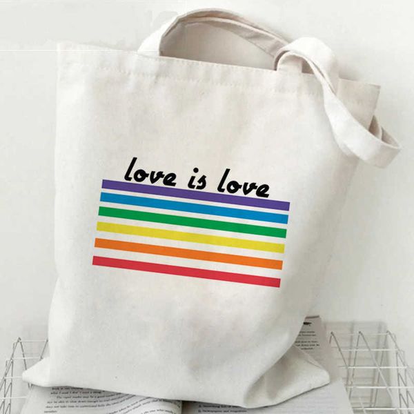 shopping bags lgbt love is loves rainbow printed canvas bag one shoulder backpack student leisure handbag shopping bag
shopping bags lgbt love is loves rainbow printed canvas bag one shoulder backpack student leisure handbag shopping bag