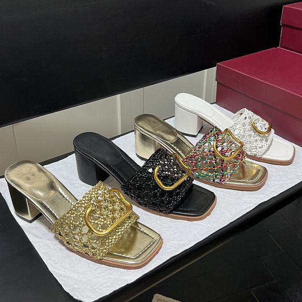 designer sandals ladies fashion slippers women shoes hollow metal buckle flat bottom wedding party high heels, Black
designer sandals ladies fashion slippers women shoes hollow metal buckle flat bottom wedding party high heels, Black