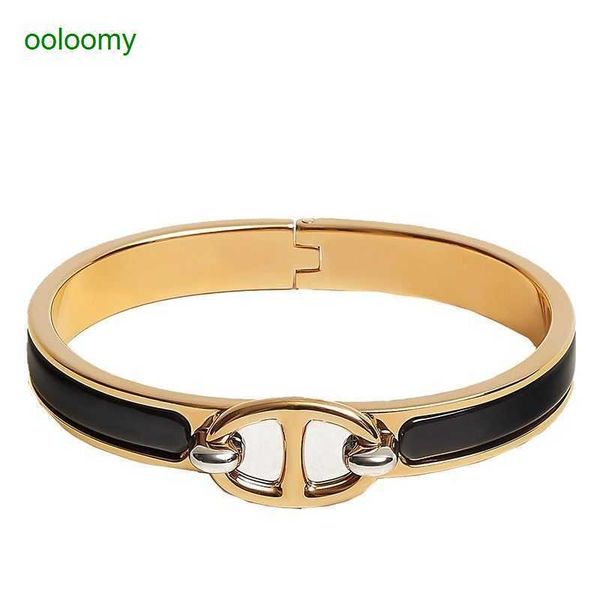 hemres designer bracelet h family new rose gold pig nose color hig grade temperament simple ligt luxury gold bracelet for women dt0d, Black
hemres designer bracelet h family new rose gold pig nose color hig grade temperament simple ligt luxury gold bracelet for women dt0d, Black