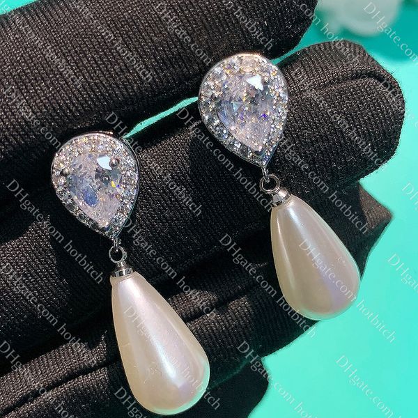 pearl earrings for women diamond stud earrings luxury wedding earrings lady sterling silver jewelry with box, Golden;silver
pearl earrings for women diamond stud earrings luxury wedding earrings lady sterling silver jewelry with box, Golden;silver