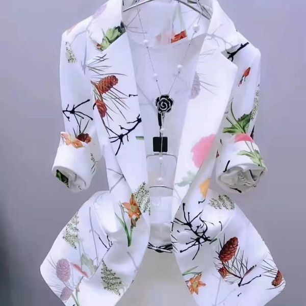 pants spring summer women's fashion thin cardigan blazer 2021 new short print jacket slim suit outerwear, White
pants spring summer women's fashion thin cardigan blazer 2021 new short print jacket slim suit outerwear, White
