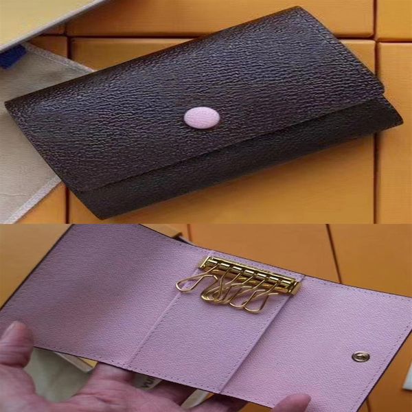 m62630 6 key holder pouch wallet interior key chain holder keyring women classic six key ring men leather keychain m61538 luxurys 295v, Red;blue
m62630 6 key holder pouch wallet interior key chain holder keyring women classic six key ring men leather keychain m61538 luxurys 295v, Red;blue