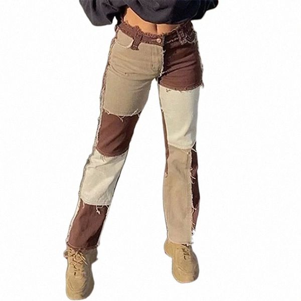 womens jeans autumn brown women cowboy striped patchwork jeans street casual hip hop high waist loose straight jeans womens fashion pants 22, Blue
womens jeans autumn brown women cowboy striped patchwork jeans street casual hip hop high waist loose straight jeans womens fashion pants 22, Blue