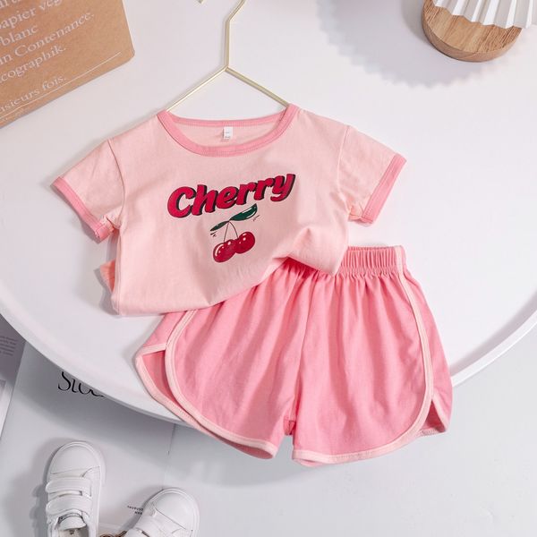 clothing sets summer baby girl set children cute cherry shorts 2 pieces suit kids fashion breathable and sweat absorbing 230420, White
clothing sets summer baby girl set children cute cherry shorts 2 pieces suit kids fashion breathable and sweat absorbing 230420, White