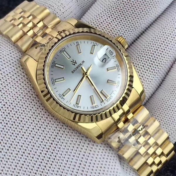 business mens watches oyster perpetual mechanical watch hd sapphire mirror stainless steel strap 31 36 41mm montre de luxe designe3177, Slivery;brown
business mens watches oyster perpetual mechanical watch hd sapphire mirror stainless steel strap 31 36 41mm montre de luxe designe3177, Slivery;brown