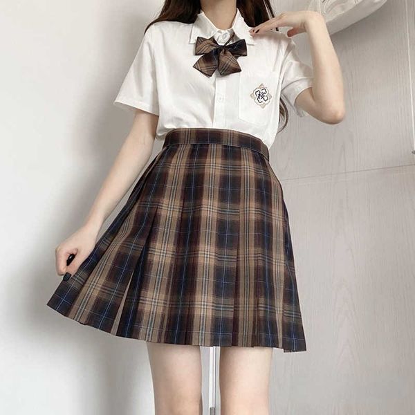 s houzhou preppy plaid pleated women kaii japanese fashion school uniform brown high waist aline short skirt for girls jk aa230420, Black
s houzhou preppy plaid pleated women kaii japanese fashion school uniform brown high waist aline short skirt for girls jk aa230420, Black