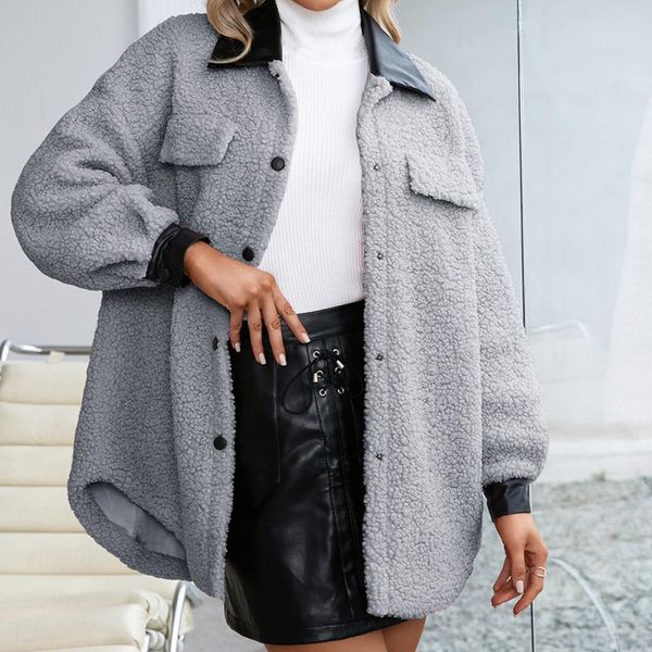 fur winter thicken warm teddy fur jacket coat women casual fashion lamb faux fur overcoat fluffy cozy loose outerwear female coat, Black
fur winter thicken warm teddy fur jacket coat women casual fashion lamb faux fur overcoat fluffy cozy loose outerwear female coat, Black