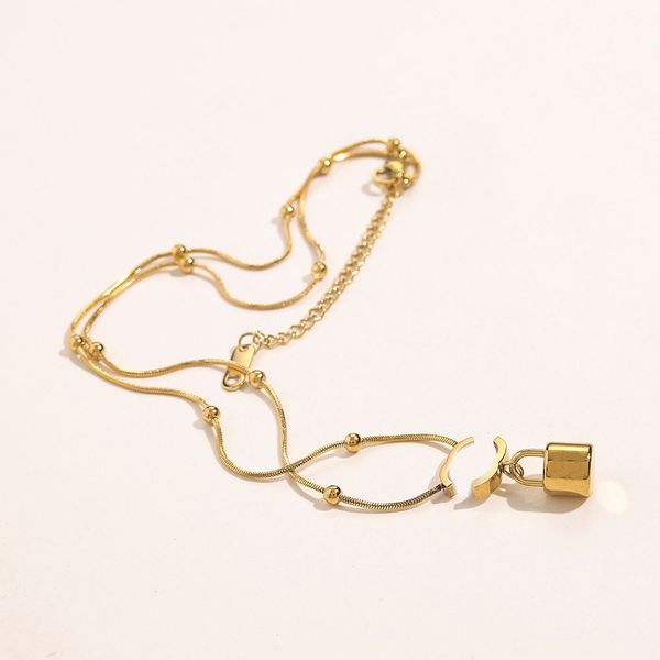 18k gold plated lock pendant necklace chain fashion women never fading designer double letter necklaces link chain choker pendants wedding j, Silver
18k gold plated lock pendant necklace chain fashion women never fading designer double letter necklaces link chain choker pendants wedding j, Silver