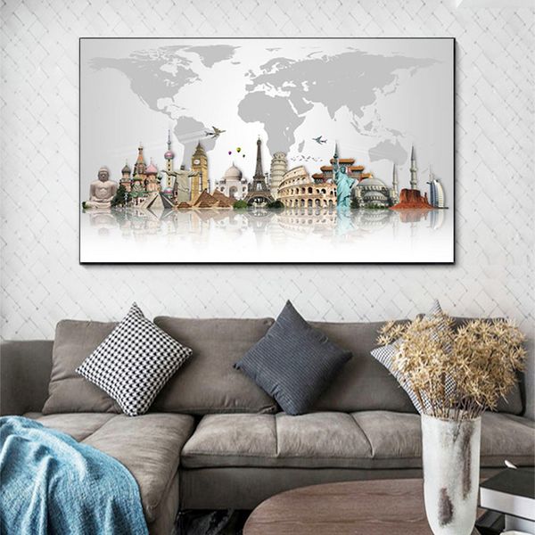 abstract famous buildings big ben eiffel tower map modern canvas painting poster print cuadros wall art picture for living room
abstract famous buildings big ben eiffel tower map modern canvas painting poster print cuadros wall art picture for living room