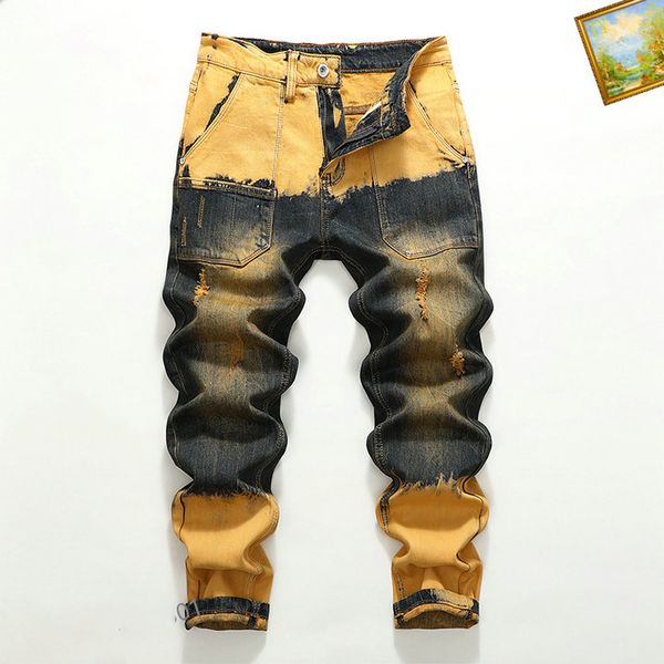 men's pant highend european and american fashion brand xintang jeans men's slim feet trend joker loose long pants summer thin, Black
men's pant highend european and american fashion brand xintang jeans men's slim feet trend joker loose long pants summer thin, Black
