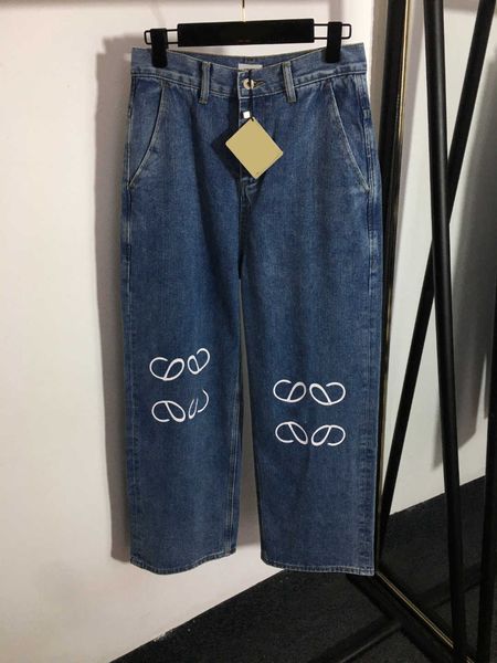 23ss denim jeans designer women jeans womens pants new logo printed high-waisted wide-leg denim trousers womens clothing, Blue
23ss denim jeans designer women jeans womens pants new logo printed high-waisted wide-leg denim trousers womens clothing, Blue