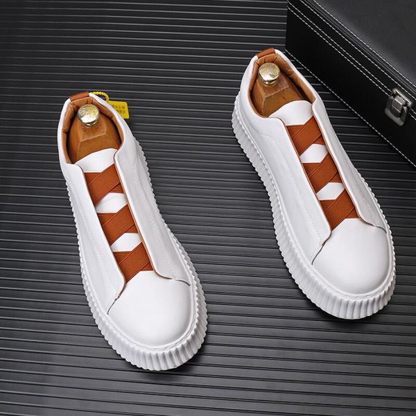 2023 new boots men's small white shoes breathable casual leather men's shoes a6, Black
2023 new boots men's small white shoes breathable casual leather men's shoes a6, Black