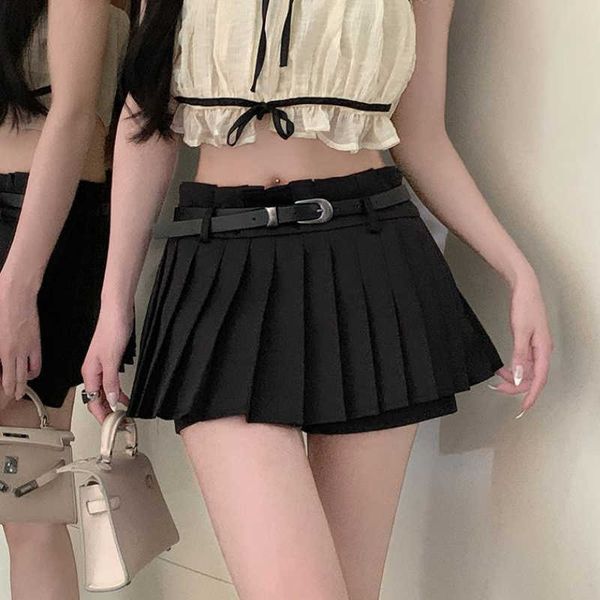 s houzhou pleated mini y2k gyaru women fashion summer low waist casual solid micro skirt with shorts 2000s clothes aa230420, Black
s houzhou pleated mini y2k gyaru women fashion summer low waist casual solid micro skirt with shorts 2000s clothes aa230420, Black