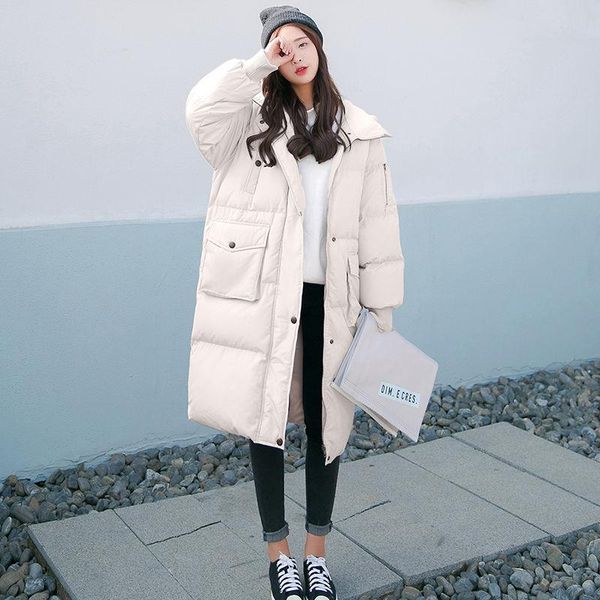 leather 2022 winter new midlength cotton coat women's korean version loose thickened hooded bread cotton coat winter thick overcoat, Black
leather 2022 winter new midlength cotton coat women's korean version loose thickened hooded bread cotton coat winter thick overcoat, Black