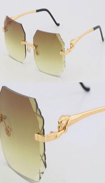 new designer diamond cut lens rimless square sunglasses luxury metal womens sun glasses leopard series frame 18k gold male and fem1568468, White;black
new designer diamond cut lens rimless square sunglasses luxury metal womens sun glasses leopard series frame 18k gold male and fem1568468, White;black