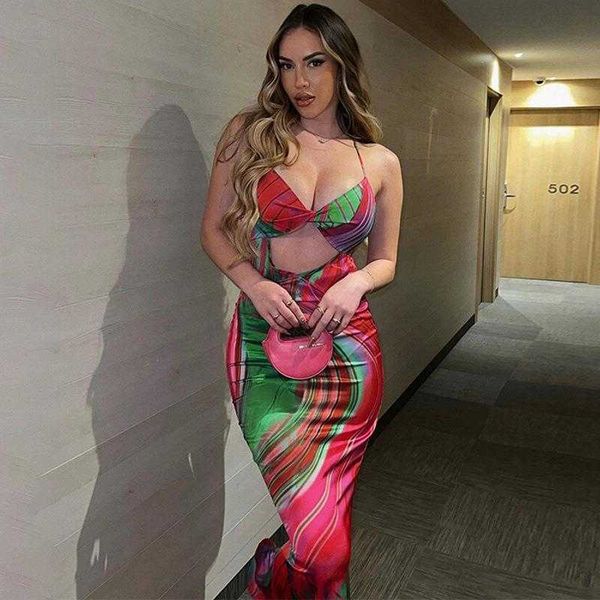 womens clothing dress spring and summer fashion printed slim hollow backless, Black;gray
womens clothing dress spring and summer fashion printed slim hollow backless, Black;gray