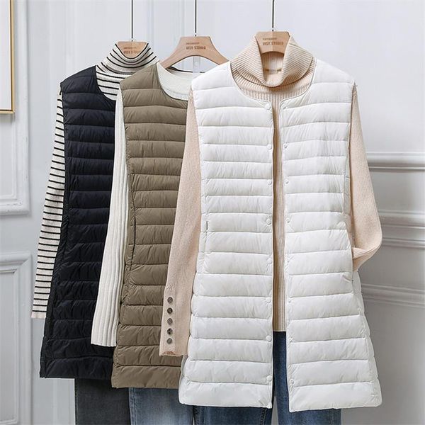 parkas winter ultra light white duck down vest jacket parkas women long down waistcoat coat ladies singlebreasted sleeveless outwears, Black
parkas winter ultra light white duck down vest jacket parkas women long down waistcoat coat ladies singlebreasted sleeveless outwears, Black