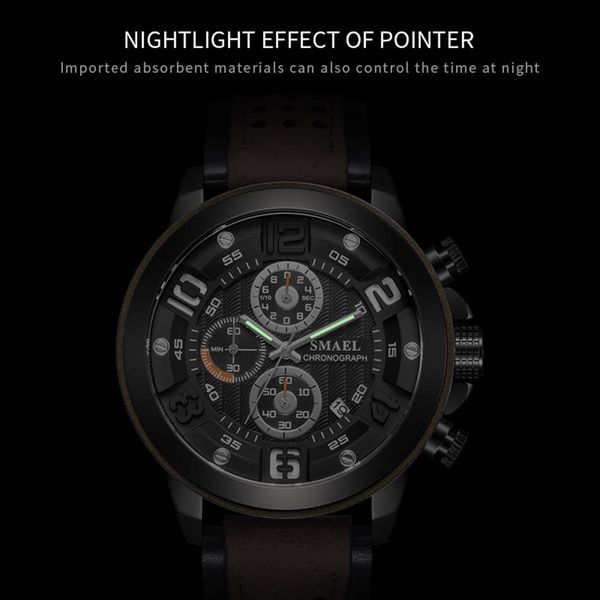smael sport mens watches luxury alloy watch men casual sl-9083 fashion leather waterproof wristwatch box relogio masculino283p, Slivery;brown
smael sport mens watches luxury alloy watch men casual sl-9083 fashion leather waterproof wristwatch box relogio masculino283p, Slivery;brown
