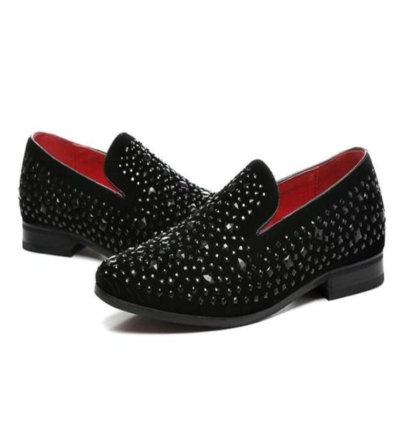 new dandelion spikes flat leather shoes rhinestone fashion mens loafers dress shoes slip on casual diamond pointed toe size3847 2752706, Black
new dandelion spikes flat leather shoes rhinestone fashion mens loafers dress shoes slip on casual diamond pointed toe size3847 2752706, Black