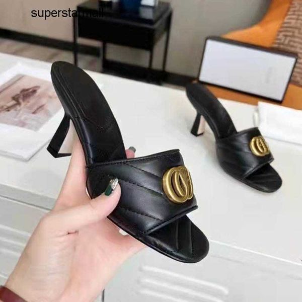 designer black metal letter ggity sandals summer red classic high heels round toe ladies open toe half slippers 35-43 large size
designer black metal letter ggity sandals summer red classic high heels round toe ladies open toe half slippers 35-43 large size
