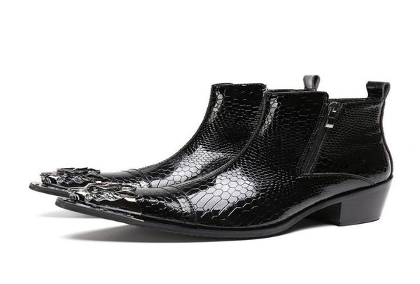 handmade luxury high heels men boots genuine leather steel toe ankle boots black italian business dress shoes cowboy boots7825871
handmade luxury high heels men boots genuine leather steel toe ankle boots black italian business dress shoes cowboy boots7825871