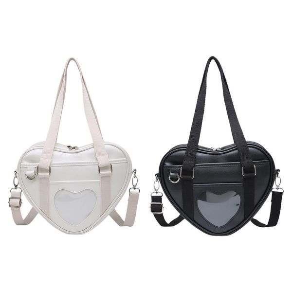 evening bags pu shoulder bag bags fashion zipper backpack transparent purse 2 way heart shape for handbag travel work ladies girls 230419
evening bags pu shoulder bag bags fashion zipper backpack transparent purse 2 way heart shape for handbag travel work ladies girls 230419