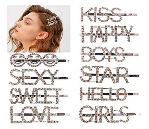 10 pieces rhinestone letters hair pins sparkly letter hair clip word barrettes pins hair accessories for women lady1721553, Golden;silver
10 pieces rhinestone letters hair pins sparkly letter hair clip word barrettes pins hair accessories for women lady1721553, Golden;silver