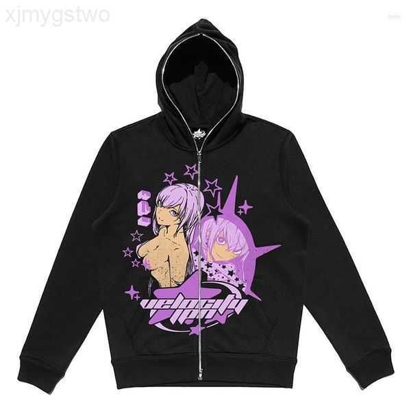 men's hoodies zip up hoodie anime y2k graphics woman goth sweatshirt sport coat pullover grunge gothic long sleeve oversized jacket 2kv, Black
men's hoodies zip up hoodie anime y2k graphics woman goth sweatshirt sport coat pullover grunge gothic long sleeve oversized jacket 2kv, Black