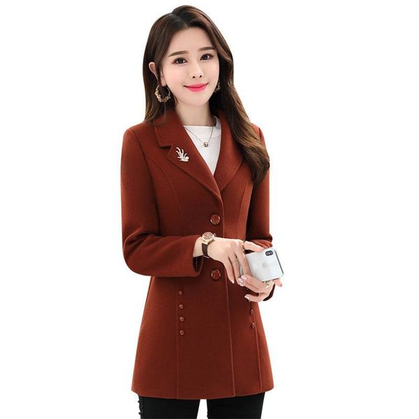 fur 2022 new autumn women's woolen coat fashion slim wild female jacket casual long sleeve overcoat basic coat woolen jacket women, Black
fur 2022 new autumn women's woolen coat fashion slim wild female jacket casual long sleeve overcoat basic coat woolen jacket women, Black