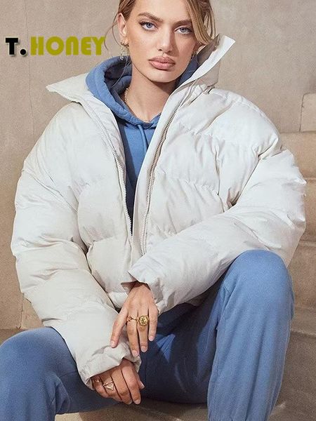 leather tellhoney women fashion stand collar crop puffer parkas dowm jacket coats female solid winter thick warm cotton padded outerwear, Black
leather tellhoney women fashion stand collar crop puffer parkas dowm jacket coats female solid winter thick warm cotton padded outerwear, Black