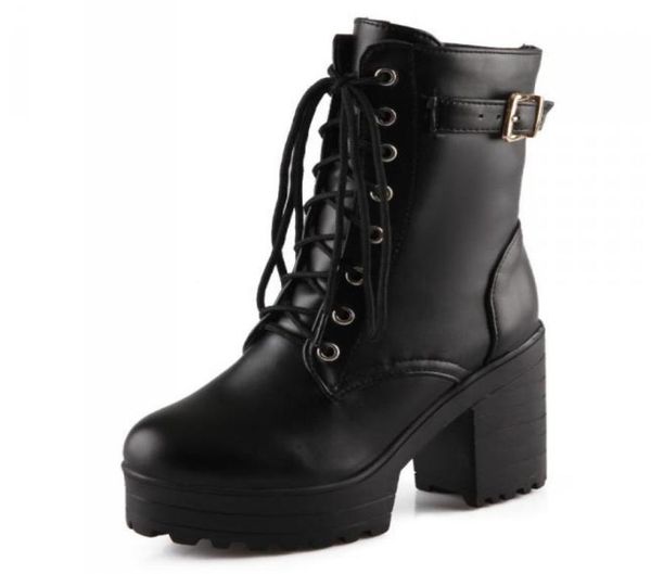 fashion female women martin lace up ankle boots black white boots ultra very high heel bootie block chunky heel size 34405749896
fashion female women martin lace up ankle boots black white boots ultra very high heel bootie block chunky heel size 34405749896