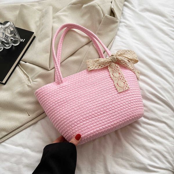 2023 cute pink beach bag large capacity straw handbag simple commuter for women summer 2023 new leisure woven tote lace knotfashion bags 230
2023 cute pink beach bag large capacity straw handbag simple commuter for women summer 2023 new leisure woven tote lace knotfashion bags 230