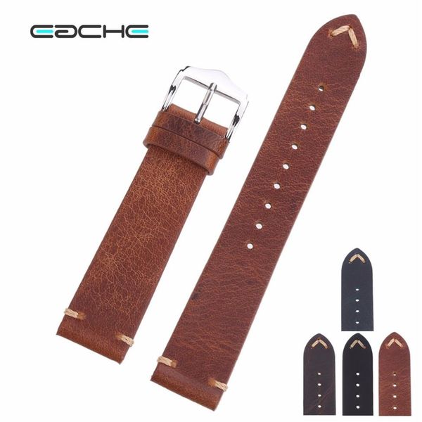 eache handmade wax oil skin watch straps vintage genuine leather watchband calfskin watch straps different colors 18mm 20mm 22mm t269c, Black;brown
eache handmade wax oil skin watch straps vintage genuine leather watchband calfskin watch straps different colors 18mm 20mm 22mm t269c, Black;brown