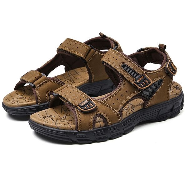 sandals summer men sandals genuine leather fashion classic sandals lightweight outdoor beach casual shoes male sneakers non-slip slipper 230, Black
sandals summer men sandals genuine leather fashion classic sandals lightweight outdoor beach casual shoes male sneakers non-slip slipper 230, Black