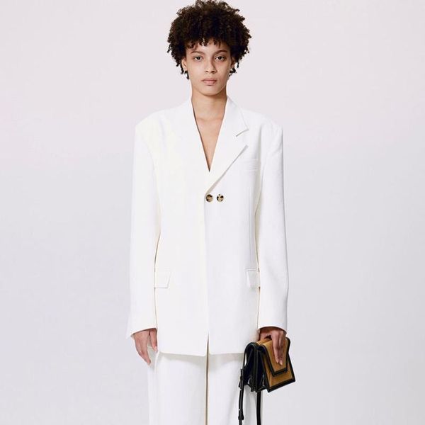 pants 2022 spring and summer new arrive woman white notched lapel collar blazer boyfriend oversized jacket singlebutton suit
pants 2022 spring and summer new arrive woman white notched lapel collar blazer boyfriend oversized jacket singlebutton suit