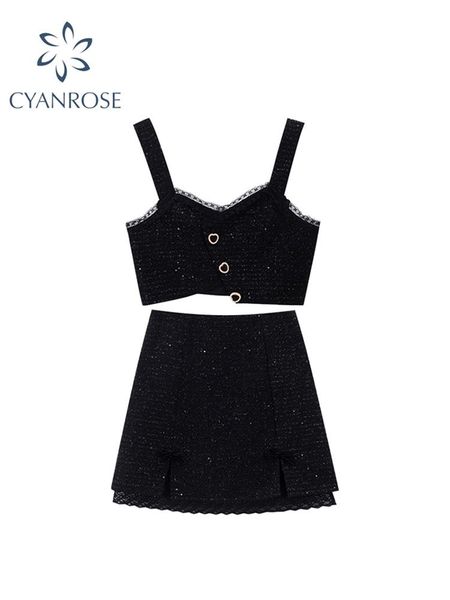 dress bodycon outfits women tweed chic sleeveless camisole +aline skirt party night club slim streetwear 2 pieces sets tide, White
dress bodycon outfits women tweed chic sleeveless camisole +aline skirt party night club slim streetwear 2 pieces sets tide, White