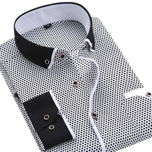 men's casual shirts floral button down men shirt brand 2023 male long sleeve slim fit black man clothes dress 230420, White;black
men's casual shirts floral button down men shirt brand 2023 male long sleeve slim fit black man clothes dress 230420, White;black