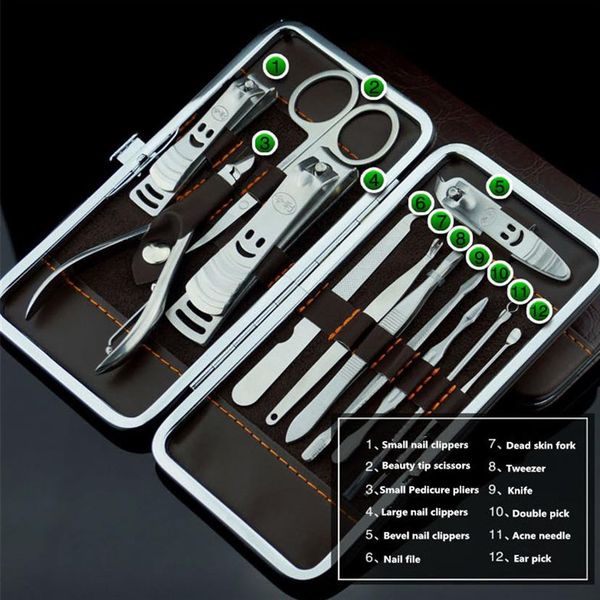 drop 12pcs set stainless steel nail manicure set nail care kit nail clipper tools toe cutter professional cuticle nipper274g
drop 12pcs set stainless steel nail manicure set nail care kit nail clipper tools toe cutter professional cuticle nipper274g