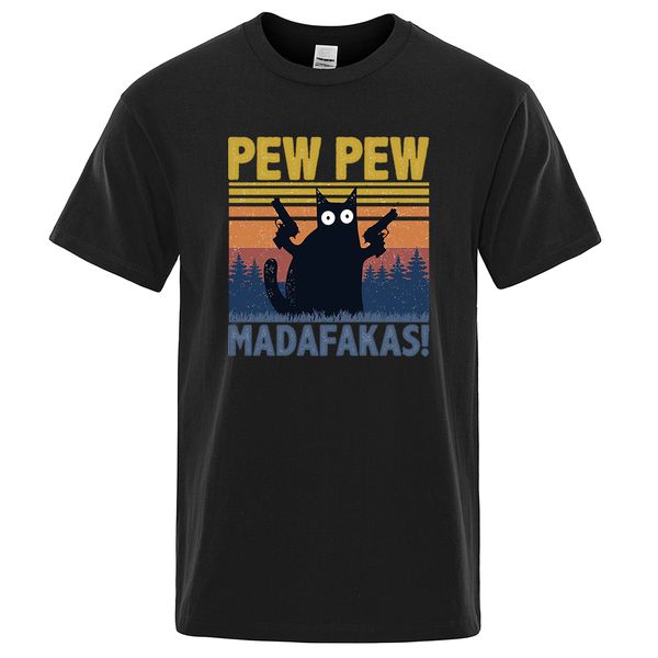 men's t shirts pew madafakas tshirt men short sleeve novelty funny cat t shirt vintage summer shirts tee t shirt crew neck streetwear, White;black
men's t shirts pew madafakas tshirt men short sleeve novelty funny cat t shirt vintage summer shirts tee t shirt crew neck streetwear, White;black