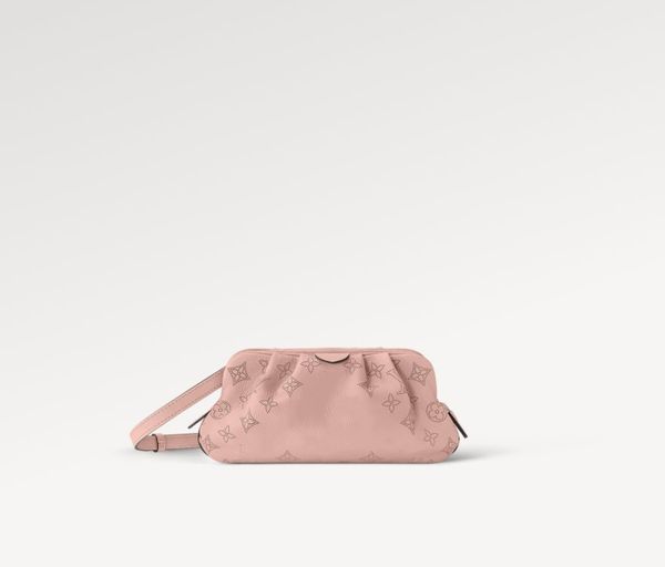 women's new pink cowhide perforated logo shoulder bag crossbody bag m80092 scala mini handbag, Red;black
women's new pink cowhide perforated logo shoulder bag crossbody bag m80092 scala mini handbag, Red;black