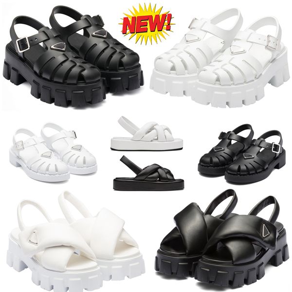 2023 new designer sandals black leather shoes increase platform monolith prad triangle logo non-slip leather thick soled gear hollow baotou
2023 new designer sandals black leather shoes increase platform monolith prad triangle logo non-slip leather thick soled gear hollow baotou