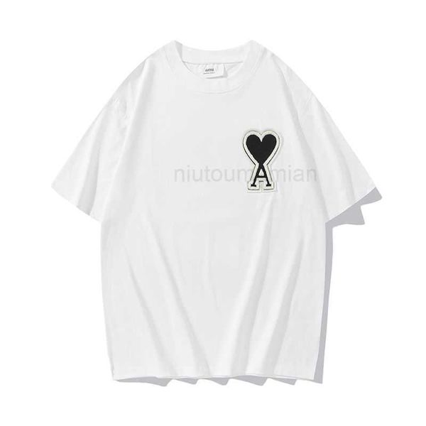 t shirts for men women men's amis the correct loose of love a and letter badge embroidery women's short sleeve round neck ins coup, White;black
t shirts for men women men's amis the correct loose of love a and letter badge embroidery women's short sleeve round neck ins coup, White;black