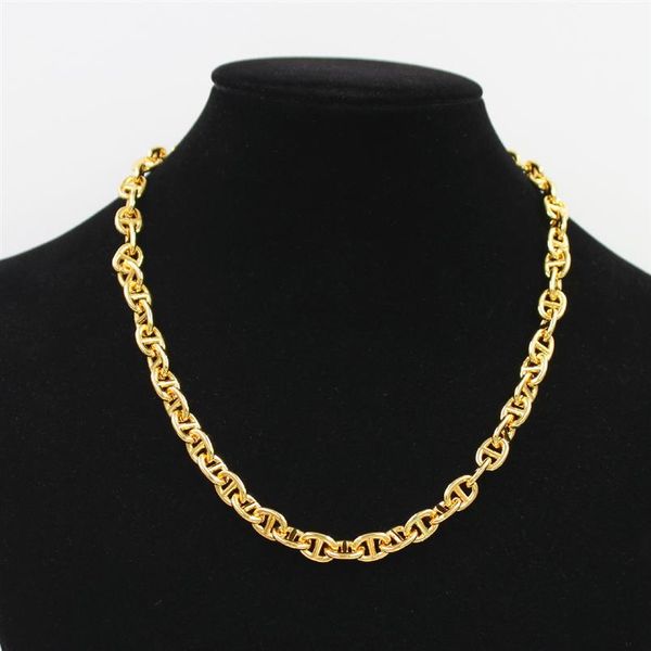 18k gold plating coffee bean pig nose chains necklace women vacation ot stainless steel necklaces jewelry female party fine jewelr2785, Silver
18k gold plating coffee bean pig nose chains necklace women vacation ot stainless steel necklaces jewelry female party fine jewelr2785, Silver