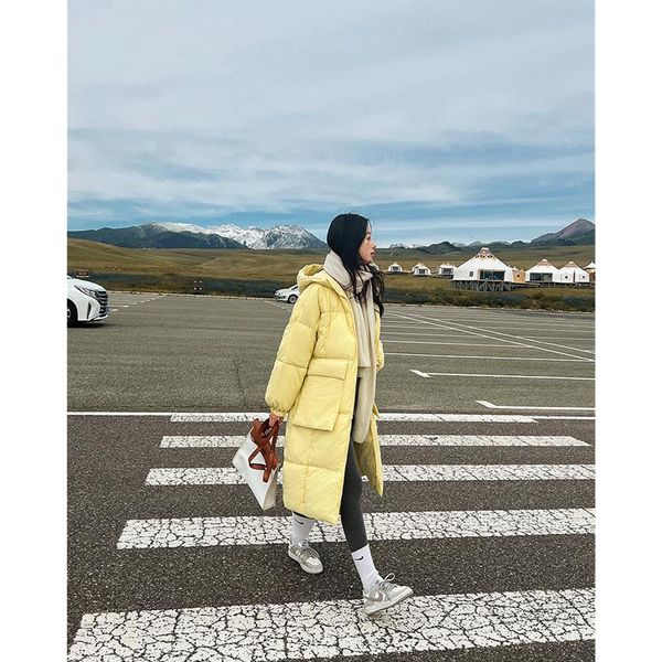 leather women's yellow down jacket hooded long cotton clothes winter korean fashion leisure big pocket warm thicken windproof coat, Black
leather women's yellow down jacket hooded long cotton clothes winter korean fashion leisure big pocket warm thicken windproof coat, Black