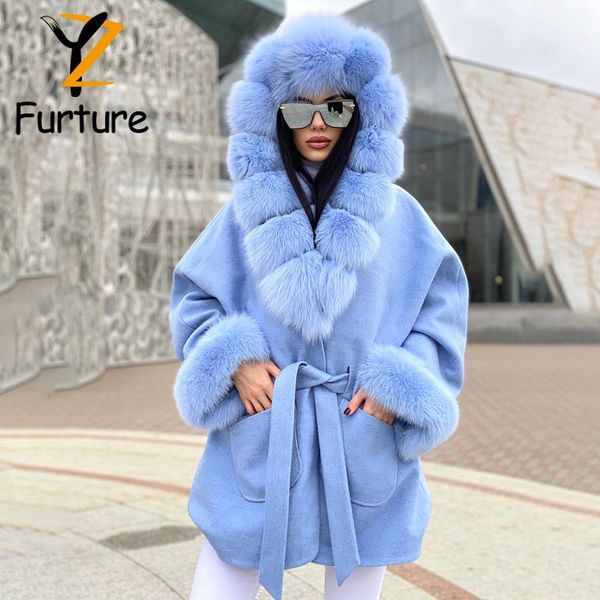 fur highend real cashmere woolen fur coat with hooded natural fox fur cuff brim new autumn winter ladies cardigan fashion outerwear, Black
fur highend real cashmere woolen fur coat with hooded natural fox fur cuff brim new autumn winter ladies cardigan fashion outerwear, Black