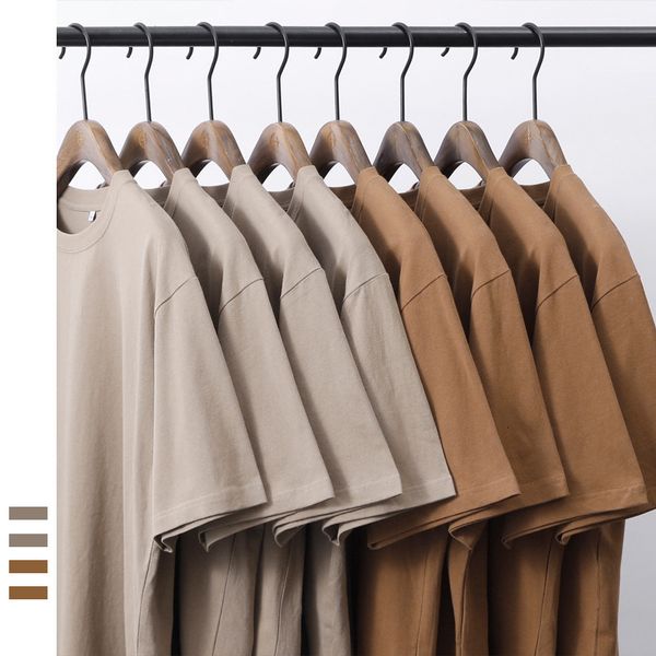 men s t shirts 240g heavy weight t shirt men cotton 8 colors casual simple fashion brand drop shoulder short sleeve o neck tees 230420, White;black
men s t shirts 240g heavy weight t shirt men cotton 8 colors casual simple fashion brand drop shoulder short sleeve o neck tees 230420, White;black
