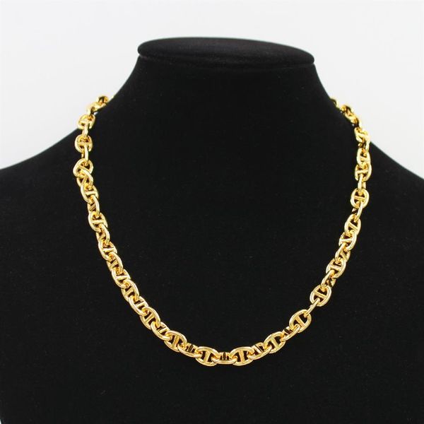 18k gold plating coffee bean pig nose chains necklace women vacation ot stainless steel necklaces jewelry female party fine jewelr261b, Silver
18k gold plating coffee bean pig nose chains necklace women vacation ot stainless steel necklaces jewelry female party fine jewelr261b, Silver