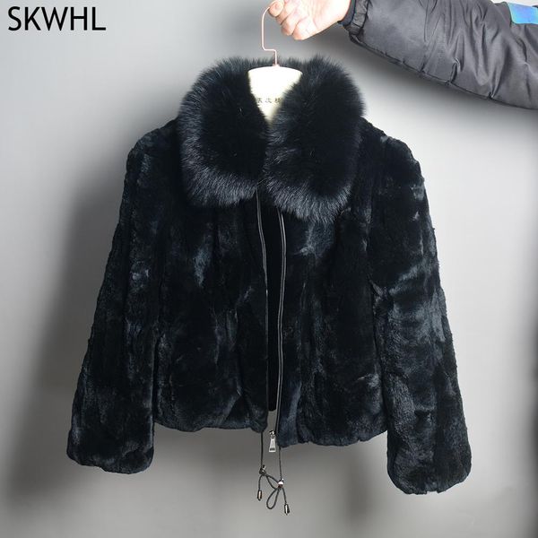 fur new women winter thick natural real rex rabbit fur coat lady warm quality 100% genuine rex rabbit fur jacket with fox fur collar, Black
fur new women winter thick natural real rex rabbit fur coat lady warm quality 100% genuine rex rabbit fur jacket with fox fur collar, Black
