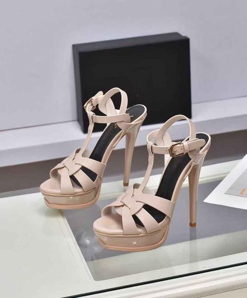 famous summer 3542 designer sandals tribute patent soft leather platform high heel stiletto sandals tstrap lady shoes pumps 10cm7625215, Black
famous summer 3542 designer sandals tribute patent soft leather platform high heel stiletto sandals tstrap lady shoes pumps 10cm7625215, Black