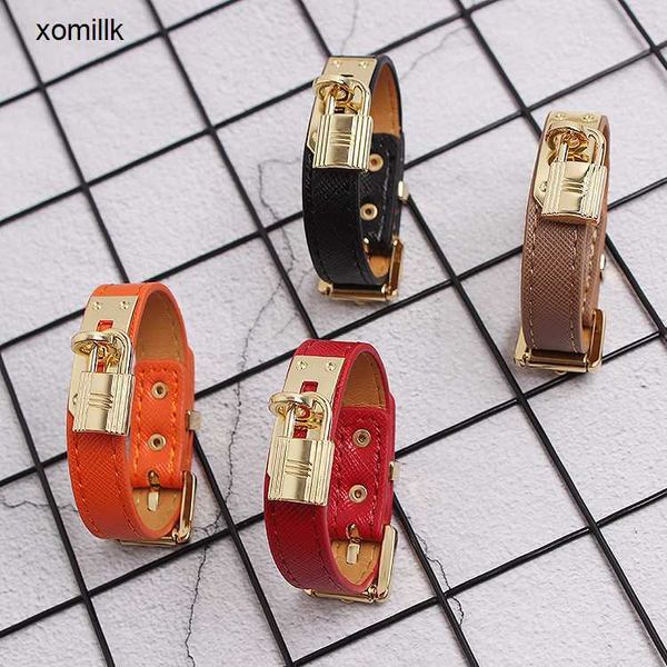 hermm classics bracelet 2023 new punk style lock buckle belt leather bracelet personalized gold head decorative trend, Black
hermm classics bracelet 2023 new punk style lock buckle belt leather bracelet personalized gold head decorative trend, Black